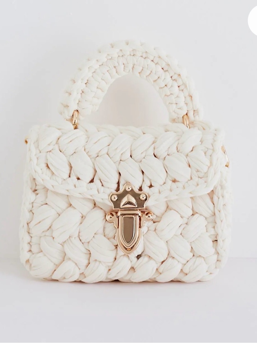 NWOT Chunky Knit Handbag